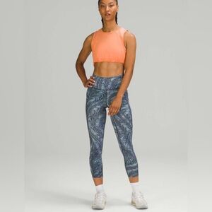 Lululemon Women Fast Free Tight Nulux 23” High Rise Dimensional Icing Blue Sz 6